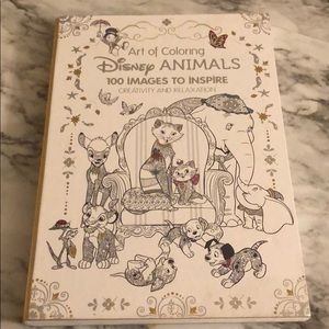 Disney animals adult coloring book